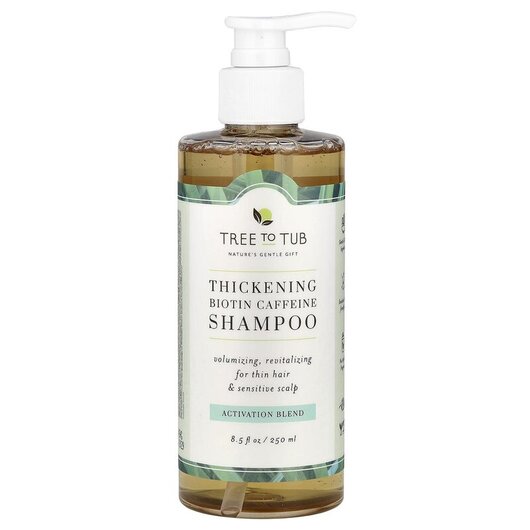 Основне фото товара Biotin Caffeine Thickening Shampoo Volumizing Revitalizing for Thin Hair & Sensitive Scalp Tea Tree Основне фото товара Biotin Caffeine Thickening Shampoo Volumizing Revitalizing, Шампу