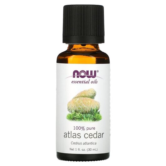 Основне фото товара Pure Essential Oil Atlas Cedar Основне фото товара NOW Foods, Pure Essential Oil Atlas Cedar, Ефірна олія, 30 мл