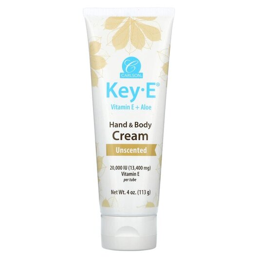 Основне фото товара Carlson, Key-E Hand & Body Cream Unscented, Крем, 113 г