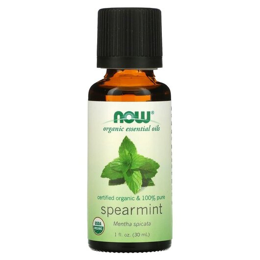 Основне фото товара NOW Foods, Pure Essential Oil Organic Spearmint, Ефірна олія, 30 