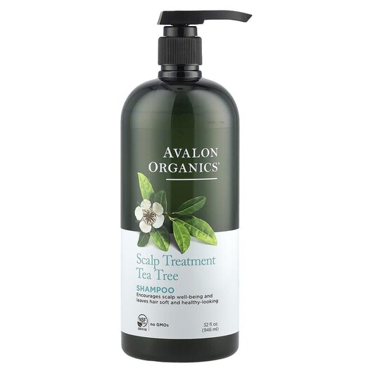 Основне фото товара Shampoo Scalp Treatment Tea Tree Основне фото товара Avalon Organics, Shampoo Scalp Treatment Tea Tree, Шампунь, 946 м