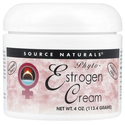 Основне фото товара Phyto-Estrogen Cream Основне фото товара Source Naturals, Phyto-Estrogen Cream, Крем Фітоестроген, 113.4 г