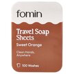 Фото товару Travel Soap Sheets Sweet Orange Фото товару Fomin, Travel Soap Sheets Sweet Orange, Мило, 100 Sheets
